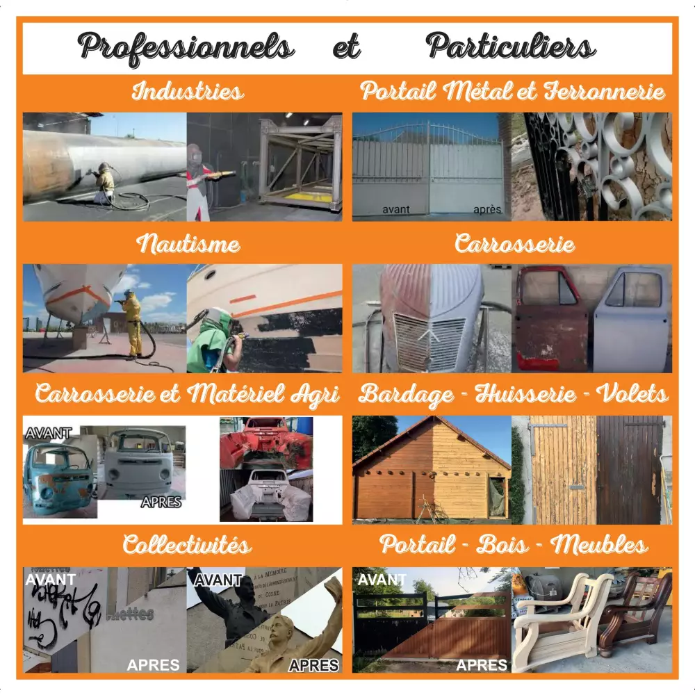 sablage - acrogommage - décapage