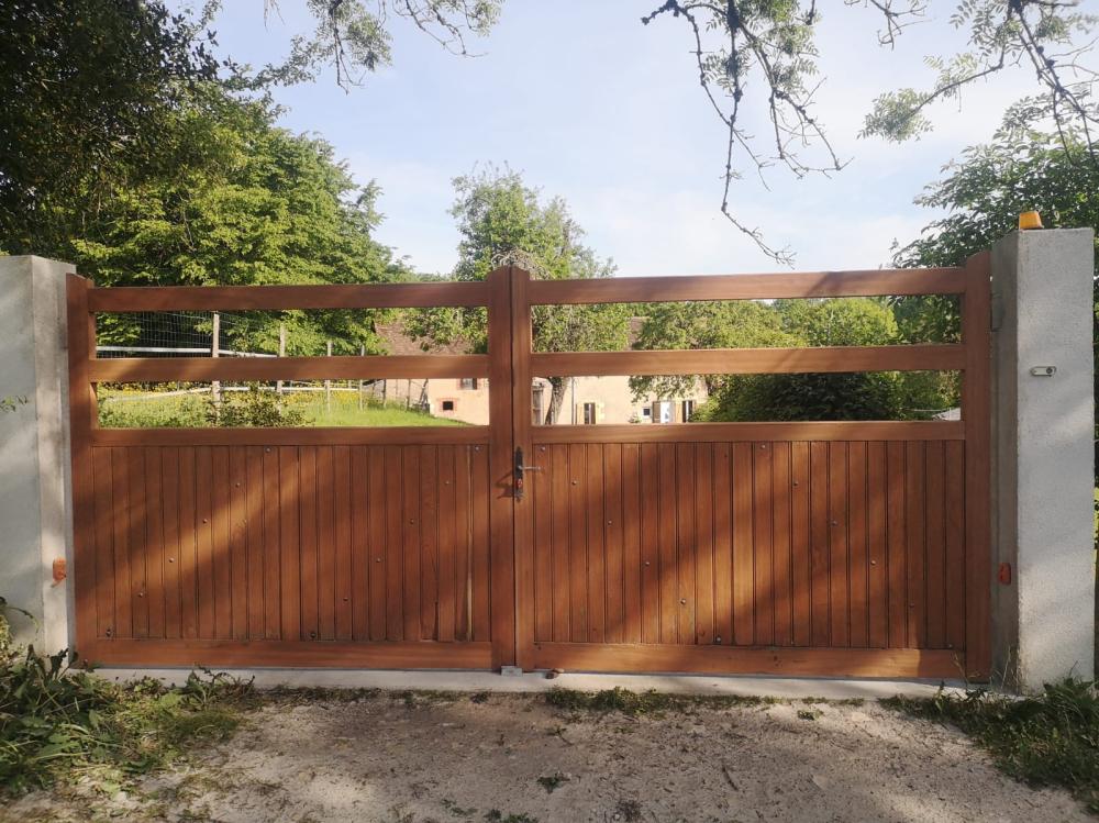 Sblage portail en bois